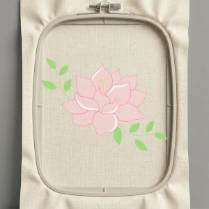 Дизайн машинной вышивки. Роза (Размер 215x159мм). Форматы: DST PES JEF VP3 EXP XXX . Стежков: 15129