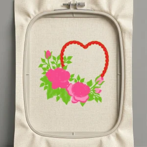 Дизайн машинной вышивки. Роза (Размер 118x110мм). Форматы: DST PES JEF VP3 EXP XXX . Стежков: 18368