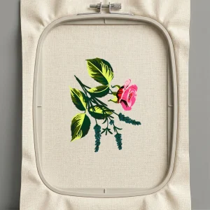 Дизайн машинной вышивки. Роза (Размер 104x136мм). Форматы: DST PES JEF VP3 EXP XXX . Стежков: 38802