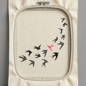 Дизайн машинной вышивки. Птицы (Размер 98x98мм). Форматы: DST PES JEF VP3 EXP XXX . Стежков: 4663