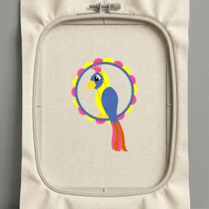 Дизайн машинной вышивки. Птицы (Размер 70x99мм). Форматы: DST PES JEF VP3 EXP XXX . Стежков: 8483