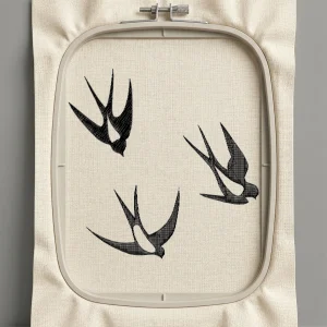 Дизайн машинной вышивки. Птицы (Размер 128x128мм). Форматы: DST PES JEF VP3 EXP XXX . Стежков: 6362