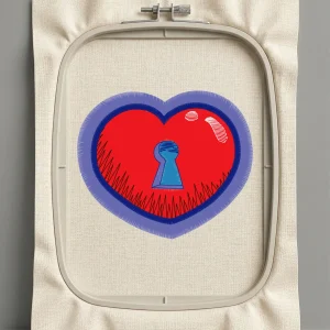 Дизайн машинной вышивки. Любовь (Размер 98x83мм). Форматы: DST PES JEF VP3 EXP XXX . Стежков: 10245