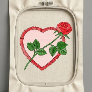 Дизайн машинной вышивки. Любовь (Размер 90x83мм). Форматы: DST PES JEF VP3 EXP XXX . Стежков: 17609