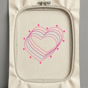 Дизайн машинной вышивки. Любовь (Размер 85x80мм). Форматы: DST PES JEF VP3 EXP XXX . Стежков: 2845