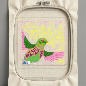 Дизайн машинной вышивки. Птицы (Размер 231x230мм). Форматы: DST PES JEF VP3 EXP XXX . Стежков: 47357