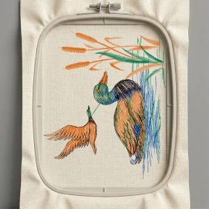 Дизайн машинной вышивки. Птицы (Размер 112x138мм). Форматы: DST PES JEF VP3 EXP XXX . Стежков: 9069