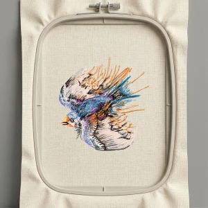 Дизайн машинной вышивки. Птицы (Размер 143x148мм). Форматы: DST PES JEF VP3 EXP XXX . Стежков: 33002