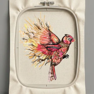 Дизайн машинной вышивки. Птицы (Размер 244x195мм). Форматы: DST PES JEF VP3 EXP XXX . Стежков: 39229