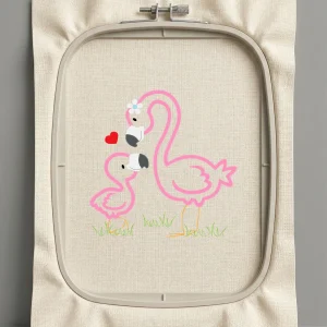 Дизайн машинной вышивки. Птицы (Размер 192x192мм). Форматы: DST PES JEF VP3 EXP XXX . Стежков: 13557