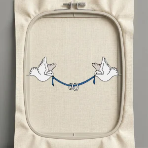 Дизайн машинной вышивки. Птицы (Размер 101x39мм). Форматы: DST PES JEF VP3 EXP XXX . Стежков: 3471