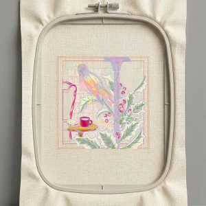 Дизайн машинной вышивки. Птицы (Размер 147x147мм). Форматы: DST PES JEF VP3 EXP XXX . Стежков: 43198