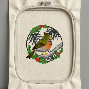 Дизайн машинной вышивки. Птицы (Размер 123x131мм). Форматы: DST PES JEF VP3 EXP XXX . Стежков: 46840