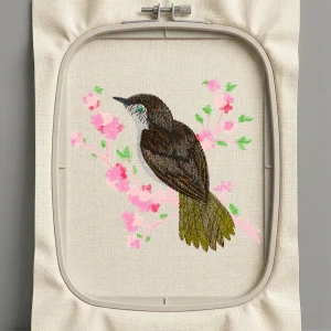 Дизайн машинной вышивки. Птицы (Размер 98x89мм). Форматы: DST PES JEF VP3 EXP XXX . Стежков: 17442